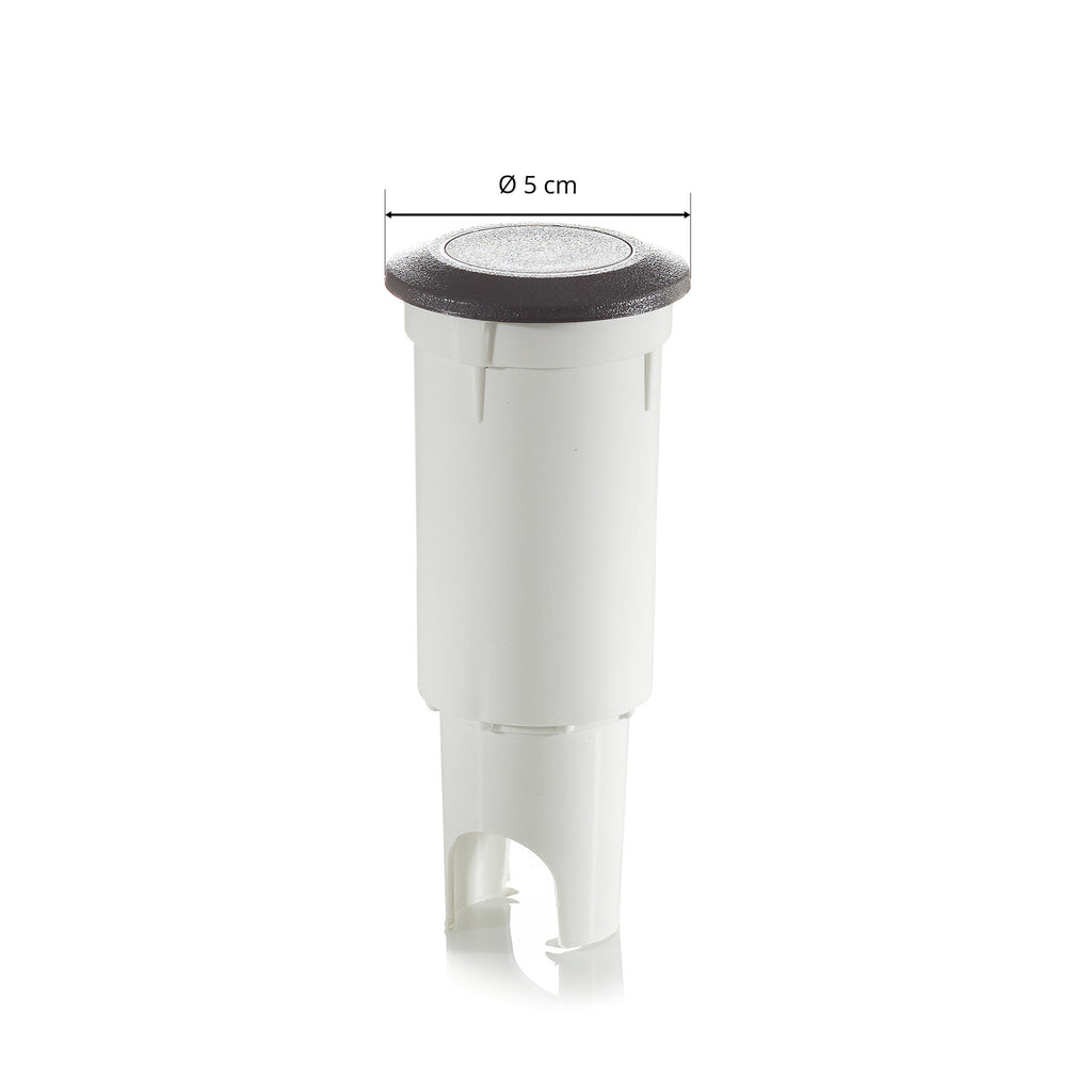 LED bakkespot Aldo rund svart/klar G9 IP67 med svart ramme