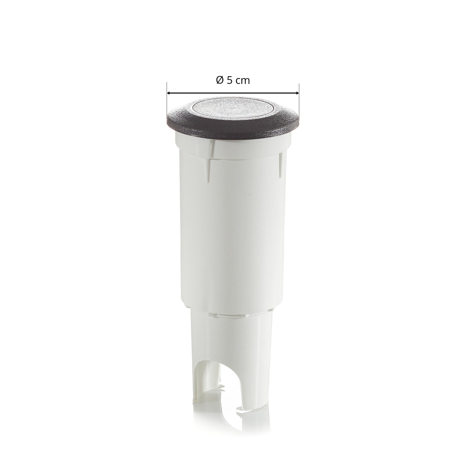 LED bakkespot Aldo rund svart/klar G9 IP67 med svart ramme