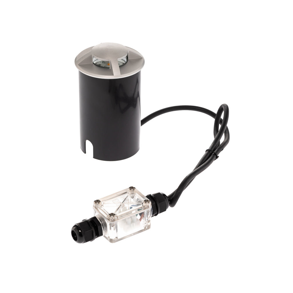 LED bakkespot Anina aluminium Ø8,8 cm 3W IP67 montert i hage