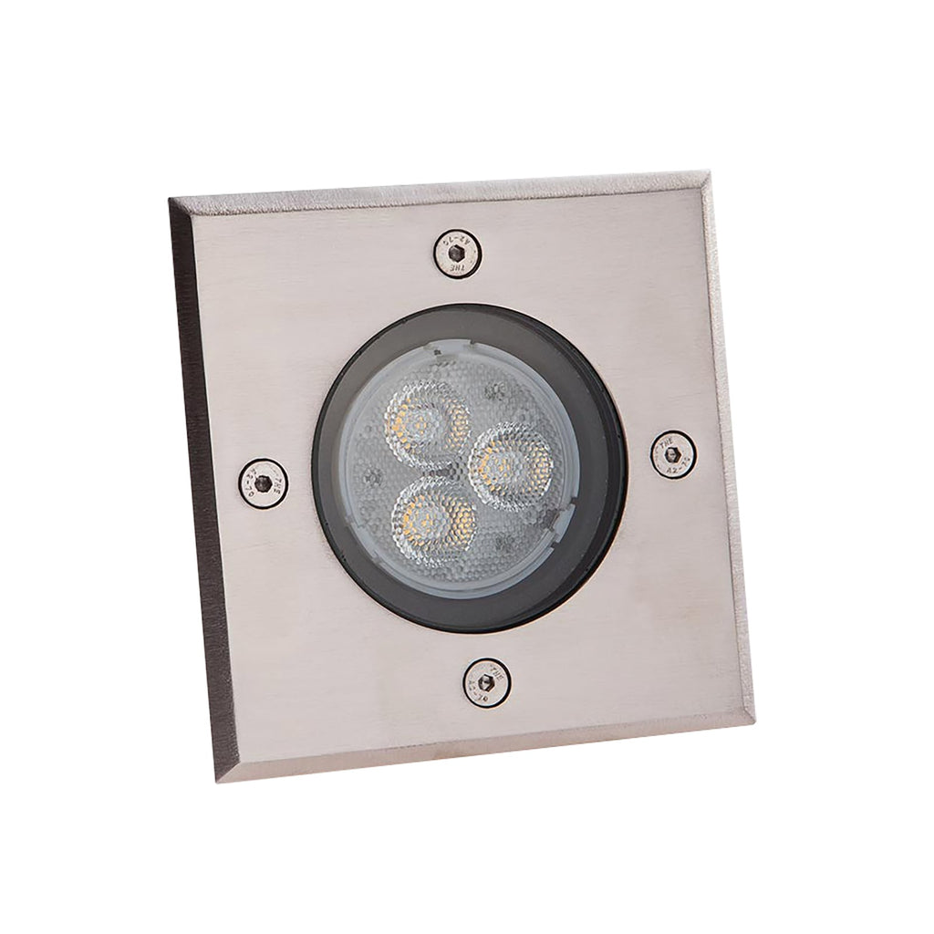 LED bakkespot Ava rustfritt stål 12x12 cm IP67 bakside