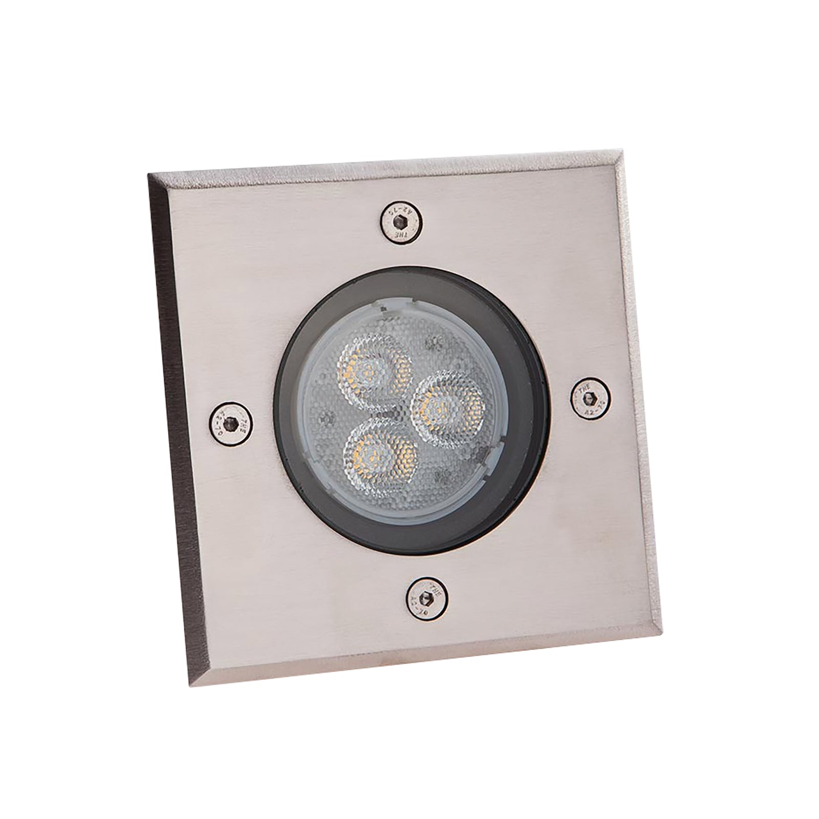 LED bakkespot Ava rustfritt stål 12x12 cm IP67 bakside