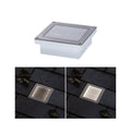 LED bakkespot Brick rustfritt stål 10x10 cm IP67 forfra