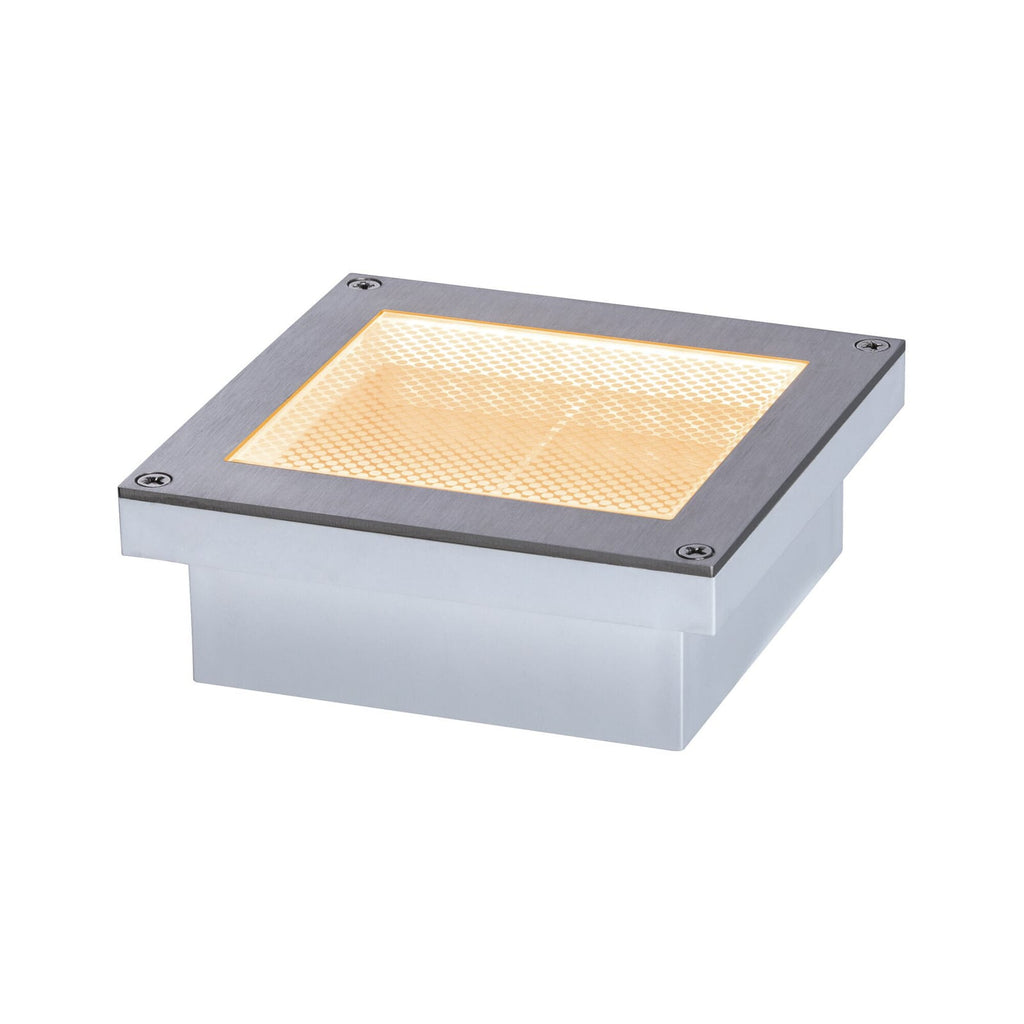 Nærbilde av LED bakkespot Brick Zigbee i bruk
