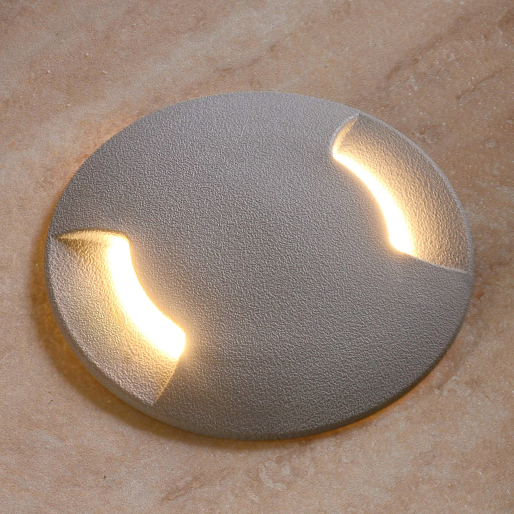LED bakkespot Ceci 120-2L grå CCT 2-veis Ø12 cm IP67 forfra