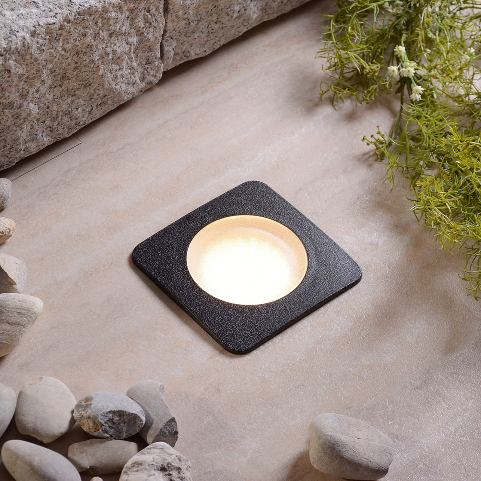 LED bakkespot Ceci 120-SQ svart CCT detalj
