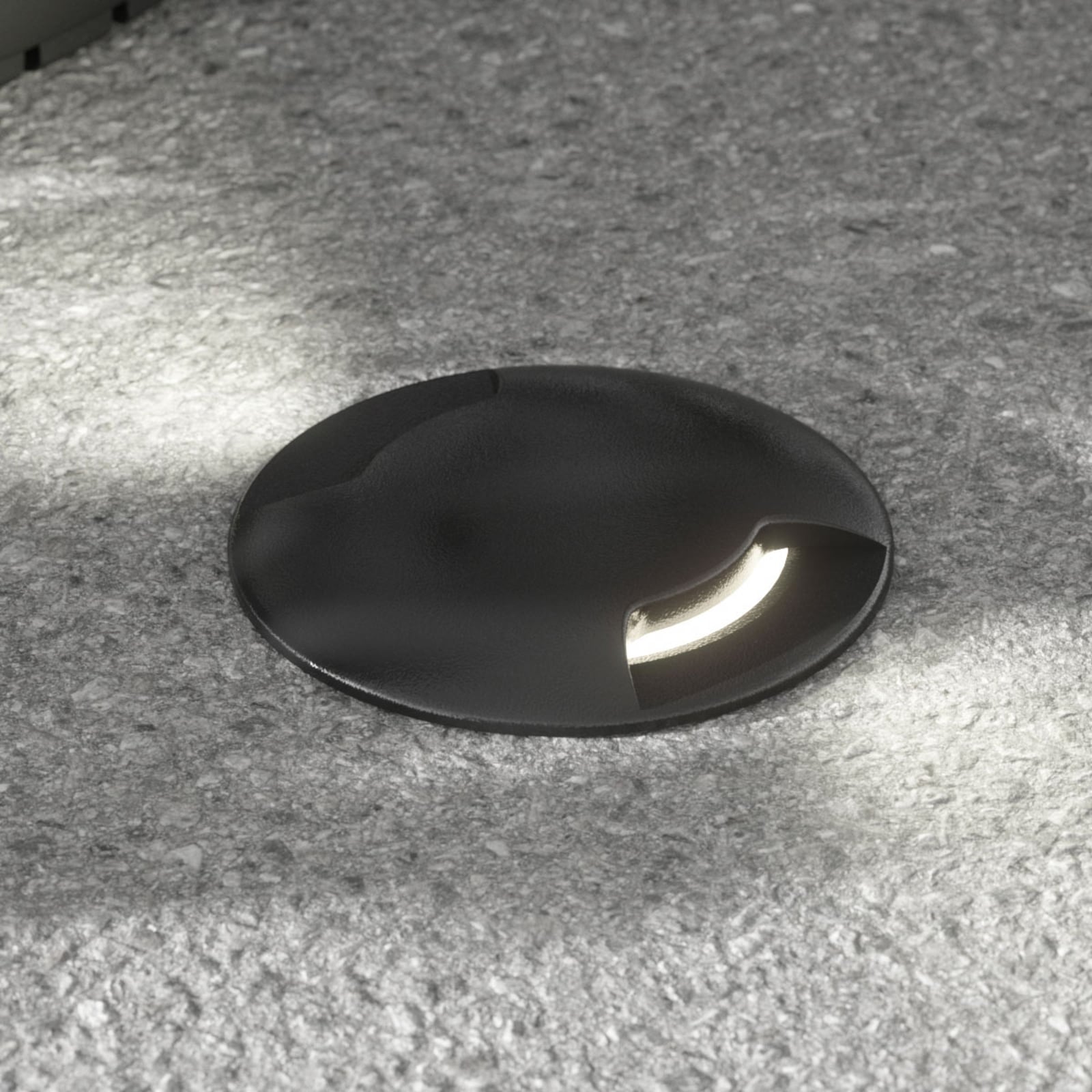 LED bakkespot Ceci 160-2L rund svart forfra