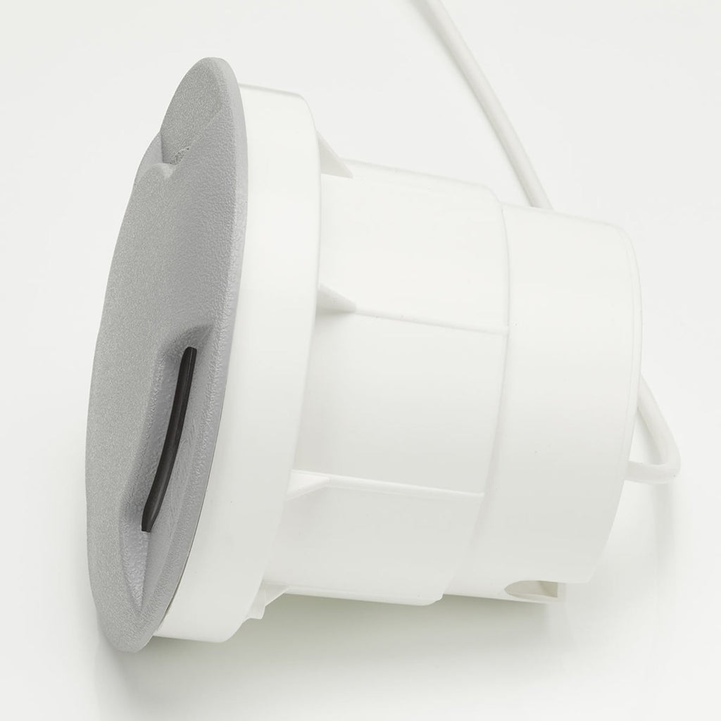 Detalj av LED bakkespot Ceci 160-3L grå CCT Ø16 cm IP67