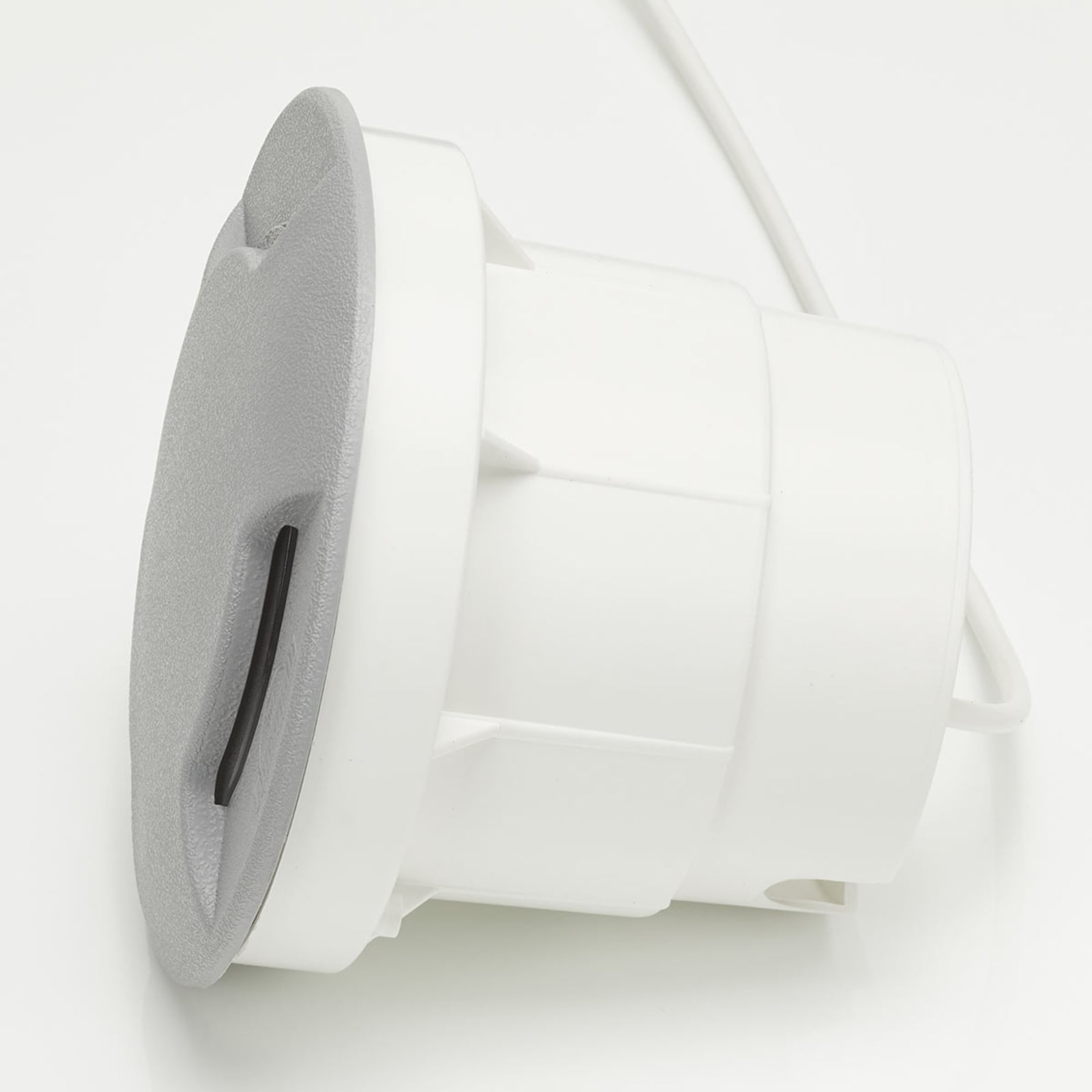 Detalj av LED bakkespot Ceci 160-3L grå CCT Ø16 cm IP67