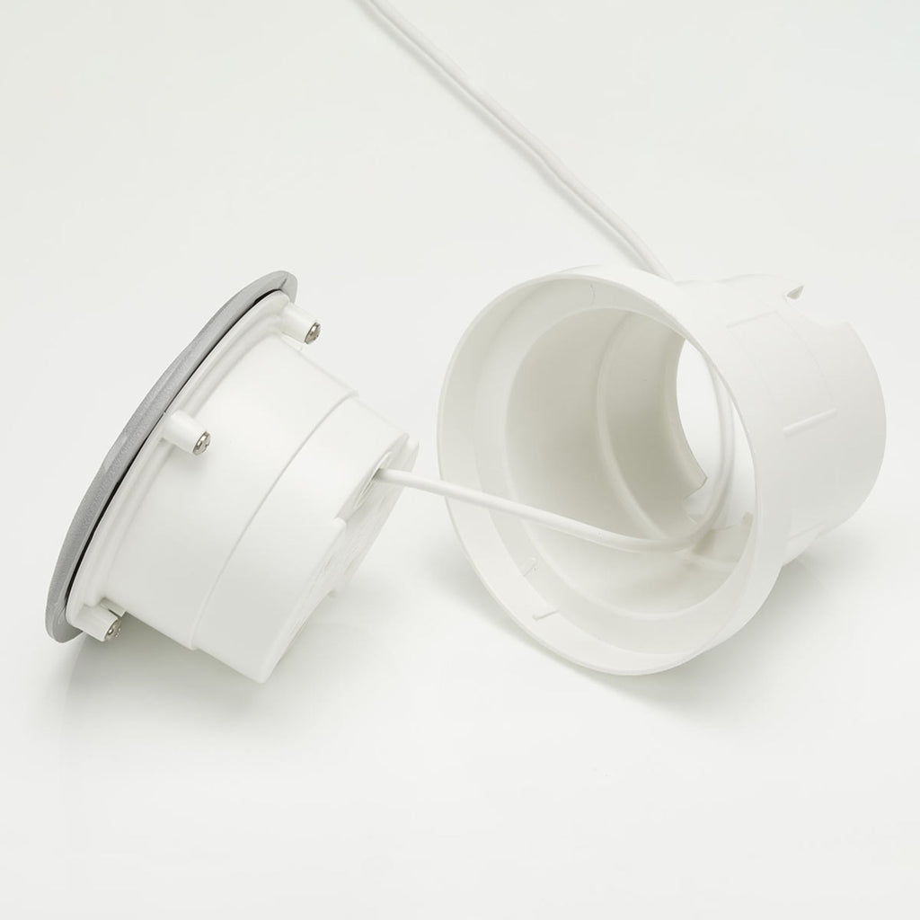 Montert LED bakkespot Ceci 160-3L grå CCT Ø16 cm IP67 i uteområde