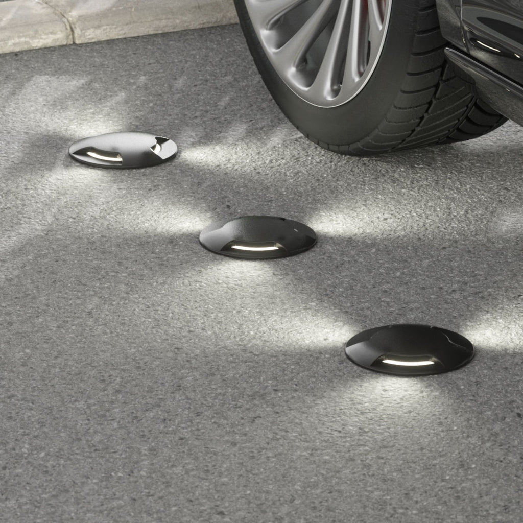 LED bakkespot Ceci 160-3L svart CCT Ø16 cm IP67 bakside