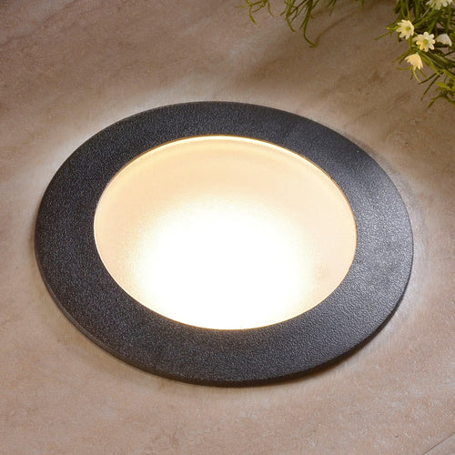 LED bakkespot Ceci 160 rund svart 10W CCT forfra