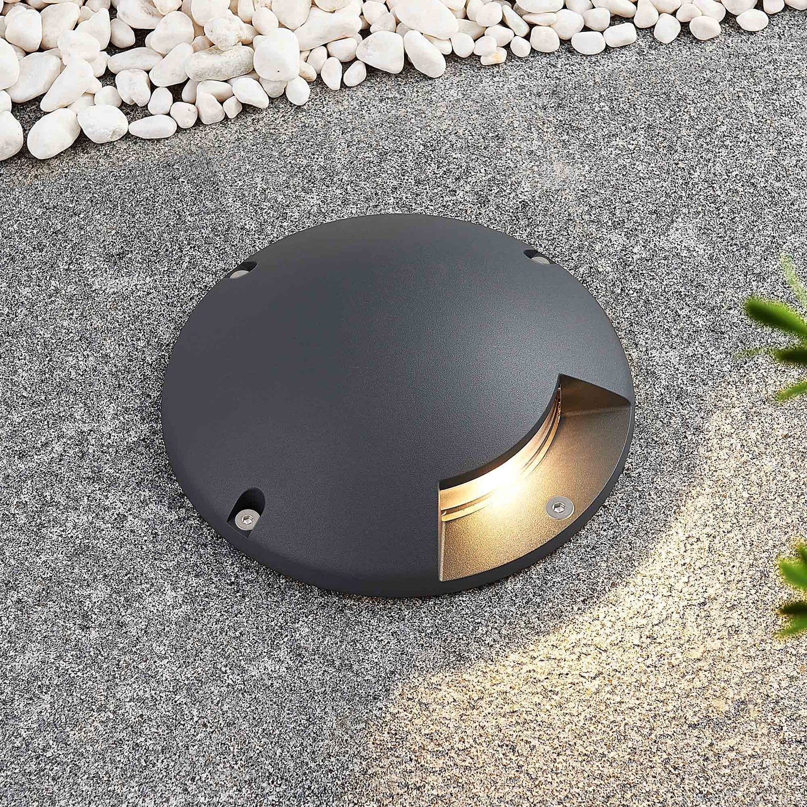 LED bakkespot Cormac Ø21 cm aluminium IP67 forfra