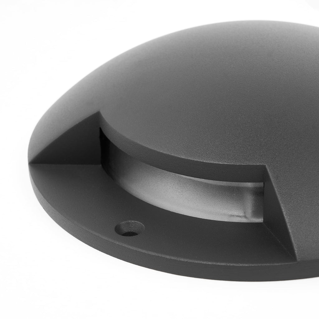 LED bakkespot Cormac Ø21 cm aluminium IP67 montert i innkjørsel