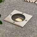 LED bakkespot Doris firkantet rustfritt stål 12 cm IP67 forfra
