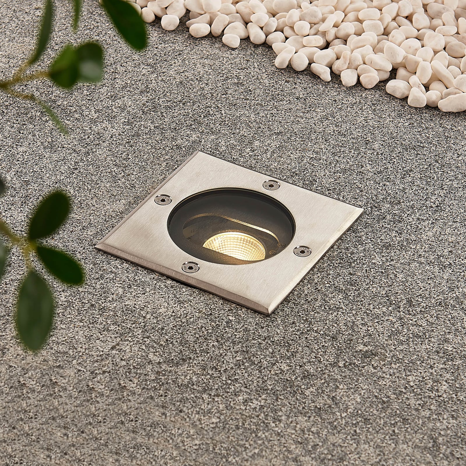 LED bakkespot Doris firkantet rustfritt stål 12 cm IP67 bakside