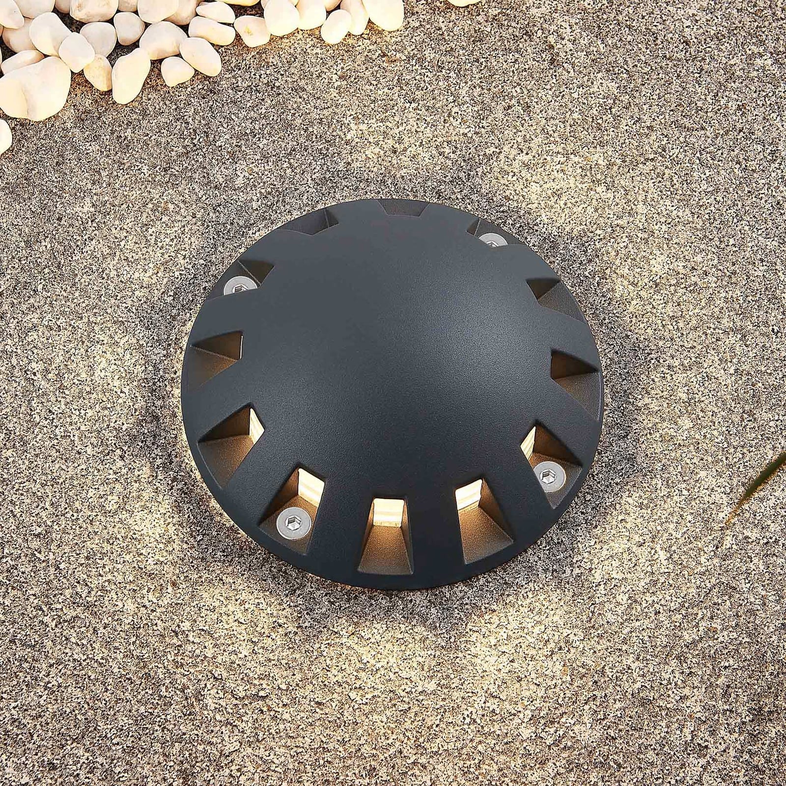 LED bakkespot Emiro aluminium forfra