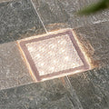 LED bakkespot Ewgenie kvadratisk 10x10 cm IP67 varmhvit forfra