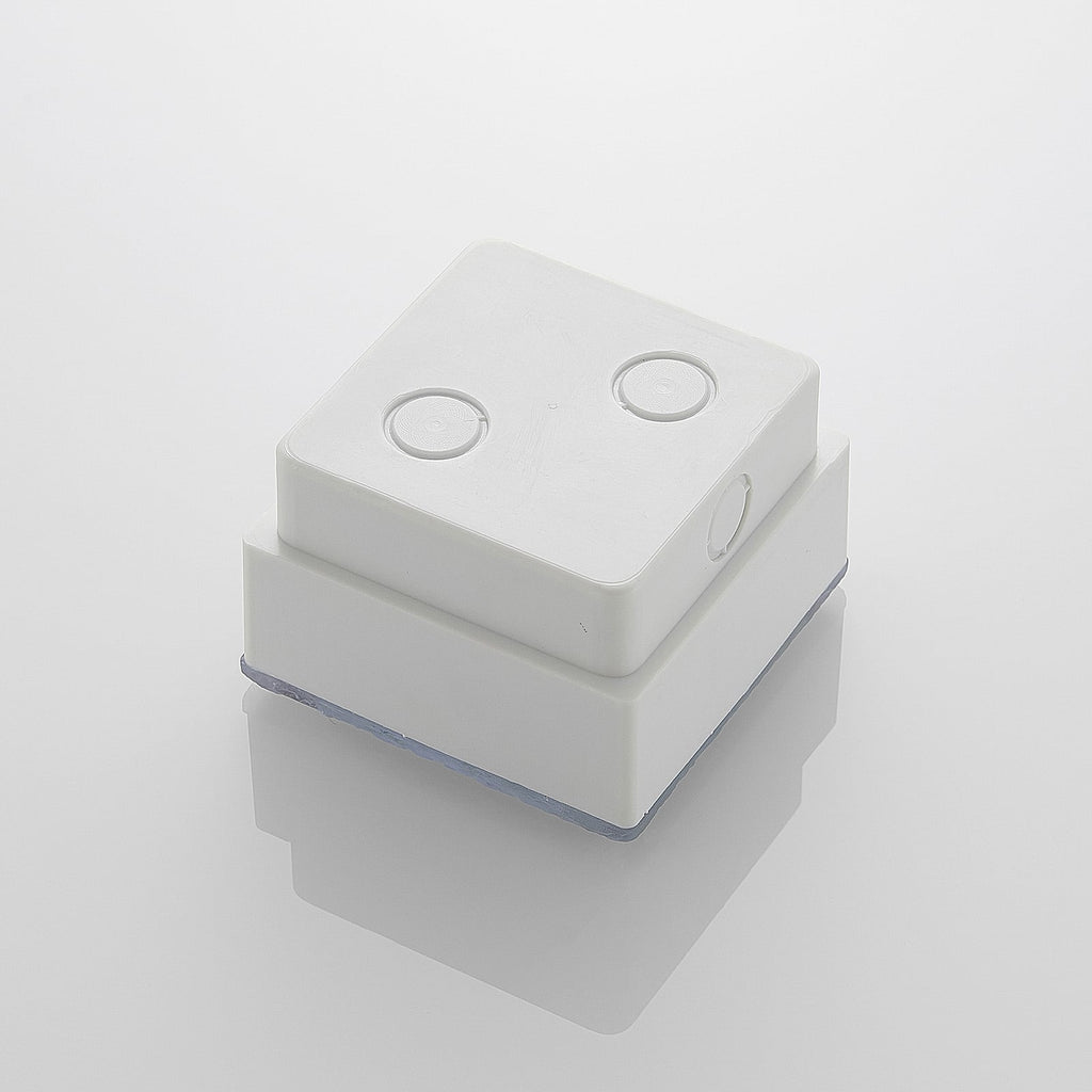 LED bakkespot Ewgenie kvadratisk 10x10 cm IP67 varmhvit lys i bruk