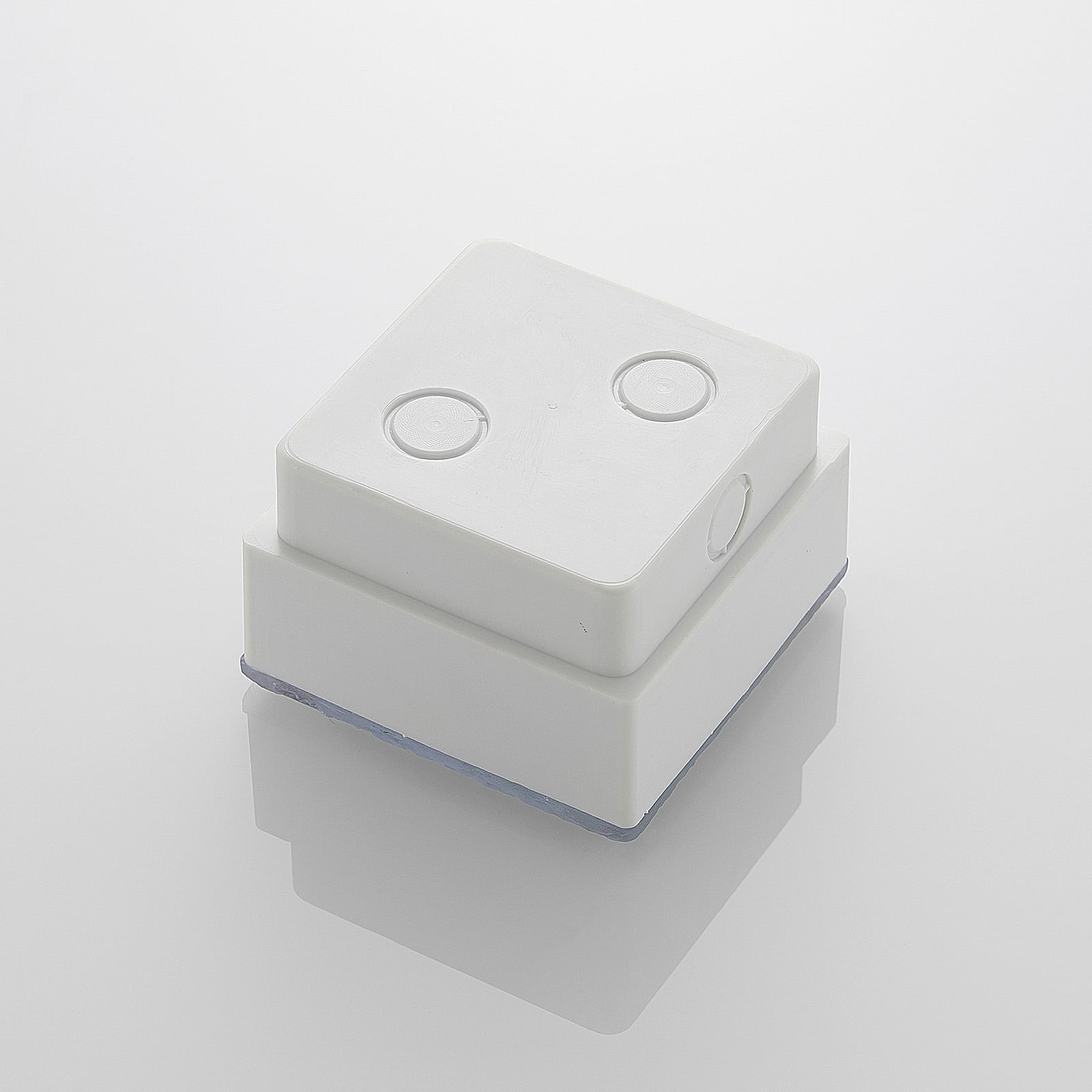 LED bakkespot Ewgenie kvadratisk 10x10 cm IP67 varmhvit lys i bruk