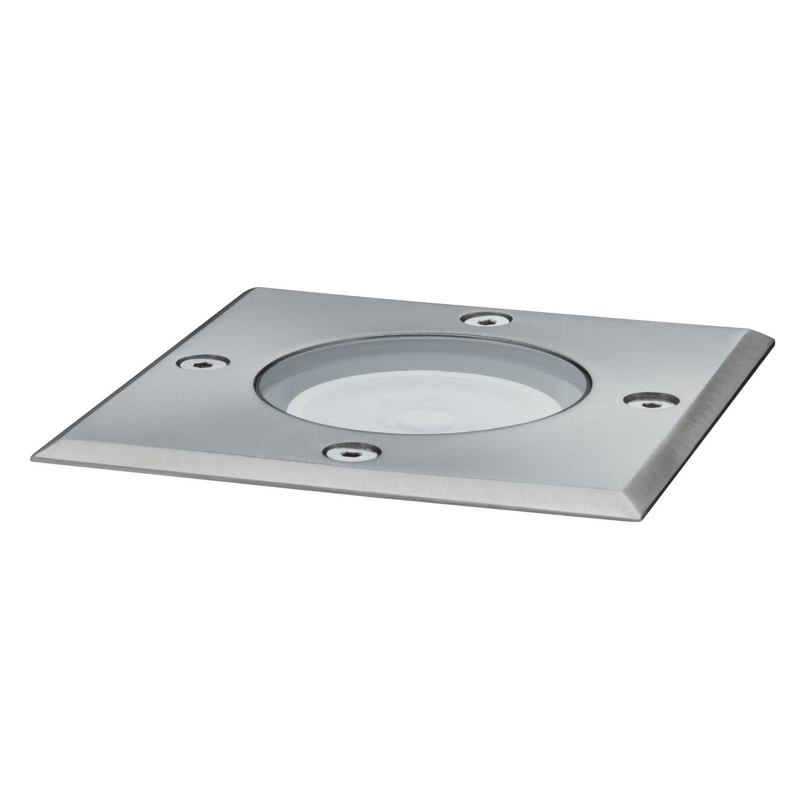 Detalj av LED bakkespot firkantet GU10 3,5W varmhvit IP67 - Paulmann metallramme