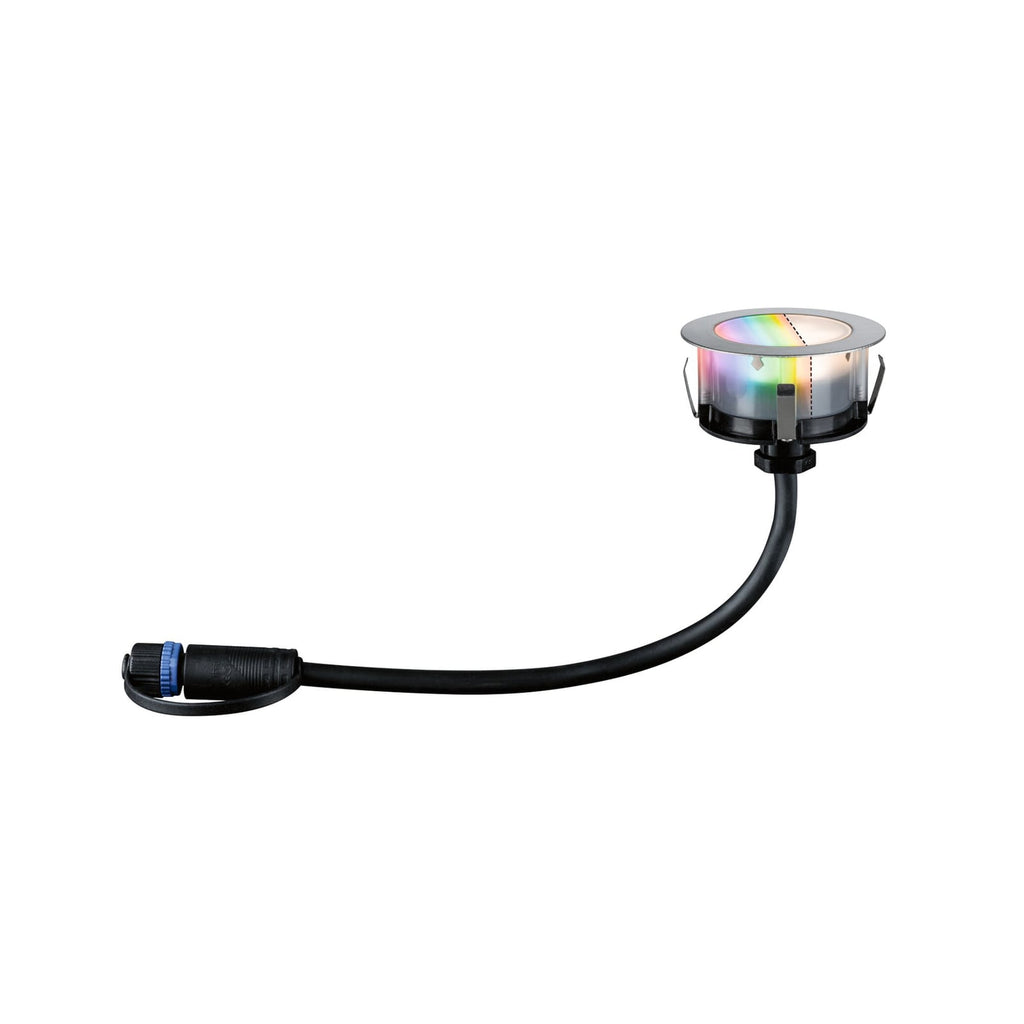 LED bakkespot Floor 3-pk RGBW Zigbee rustfritt stål IP67 montert ute