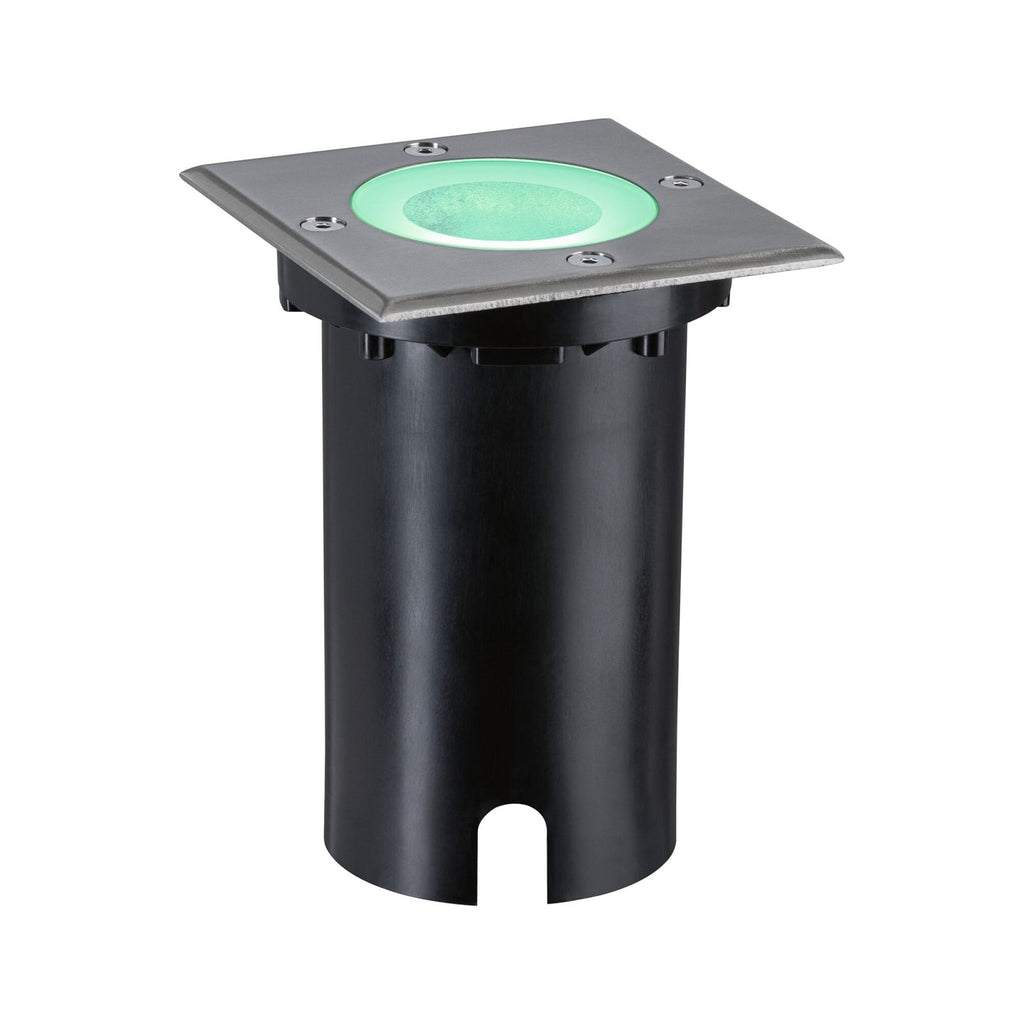 LED bakkespot Floor firkantet RGBW Zigbee dimbar IP67 - Paulmann forfra