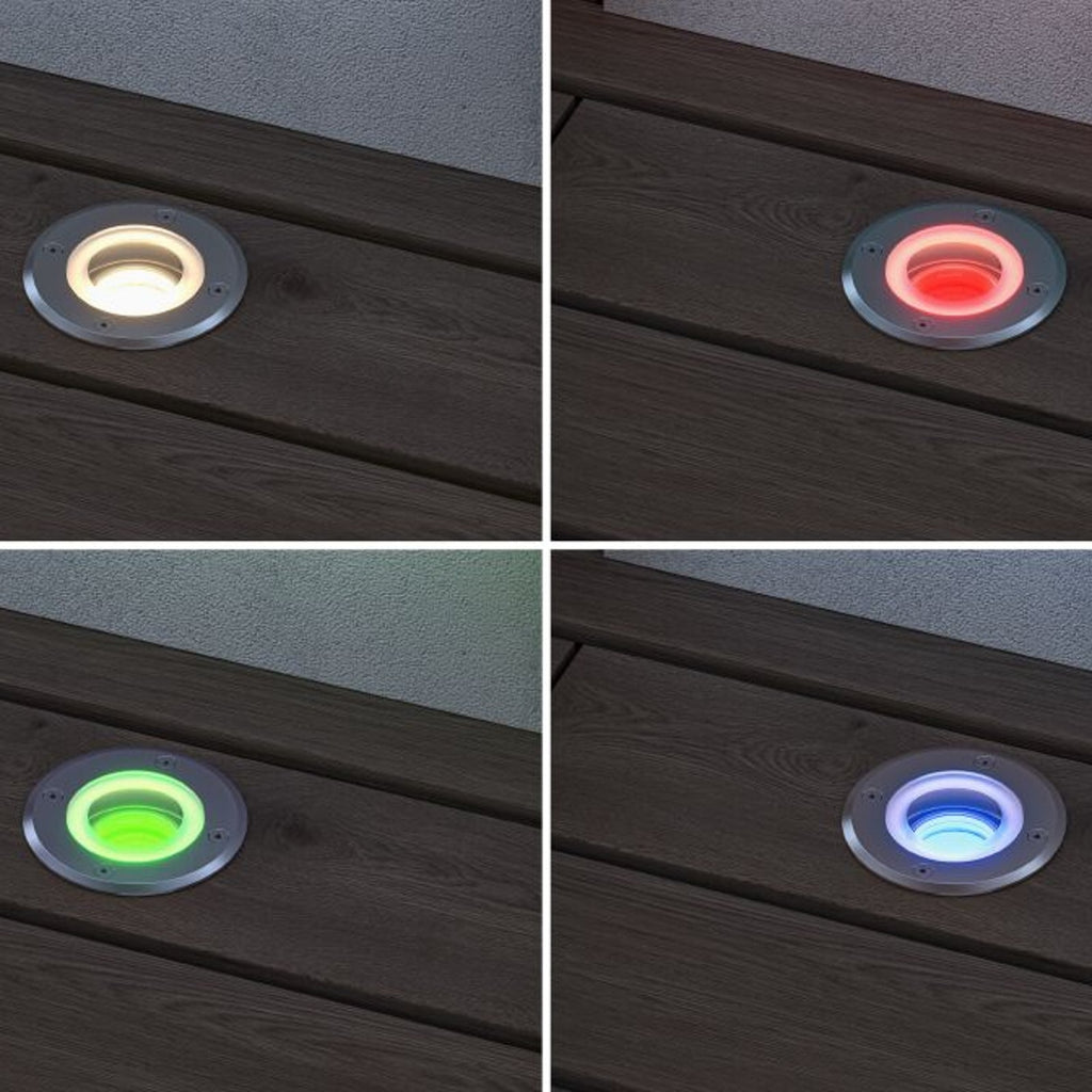 LED bakkespot Floor rund RGBW Zigbee dimbar IP67 nærbilde