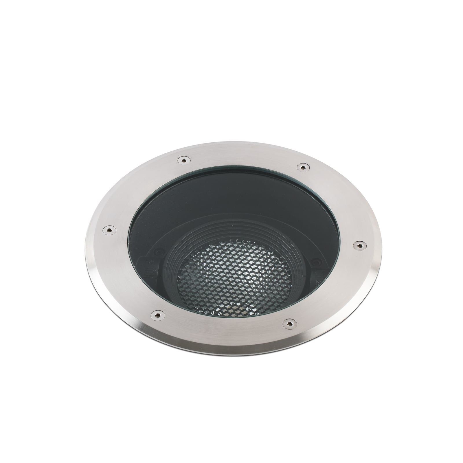 LED bakkespot Geiser sjøvannsbestandig Ø26 cm IP67 fra FARO BARCELONA sett forfra
