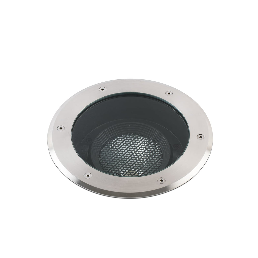 LED bakkespot Geiser sjøvannsbestandig Ø26 cm IP67 fra FARO BARCELONA sett forfra