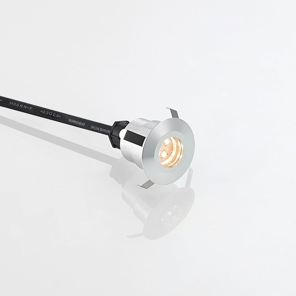 LED bakkespot Gracelle rund 3-pack aluminium montert utendørs