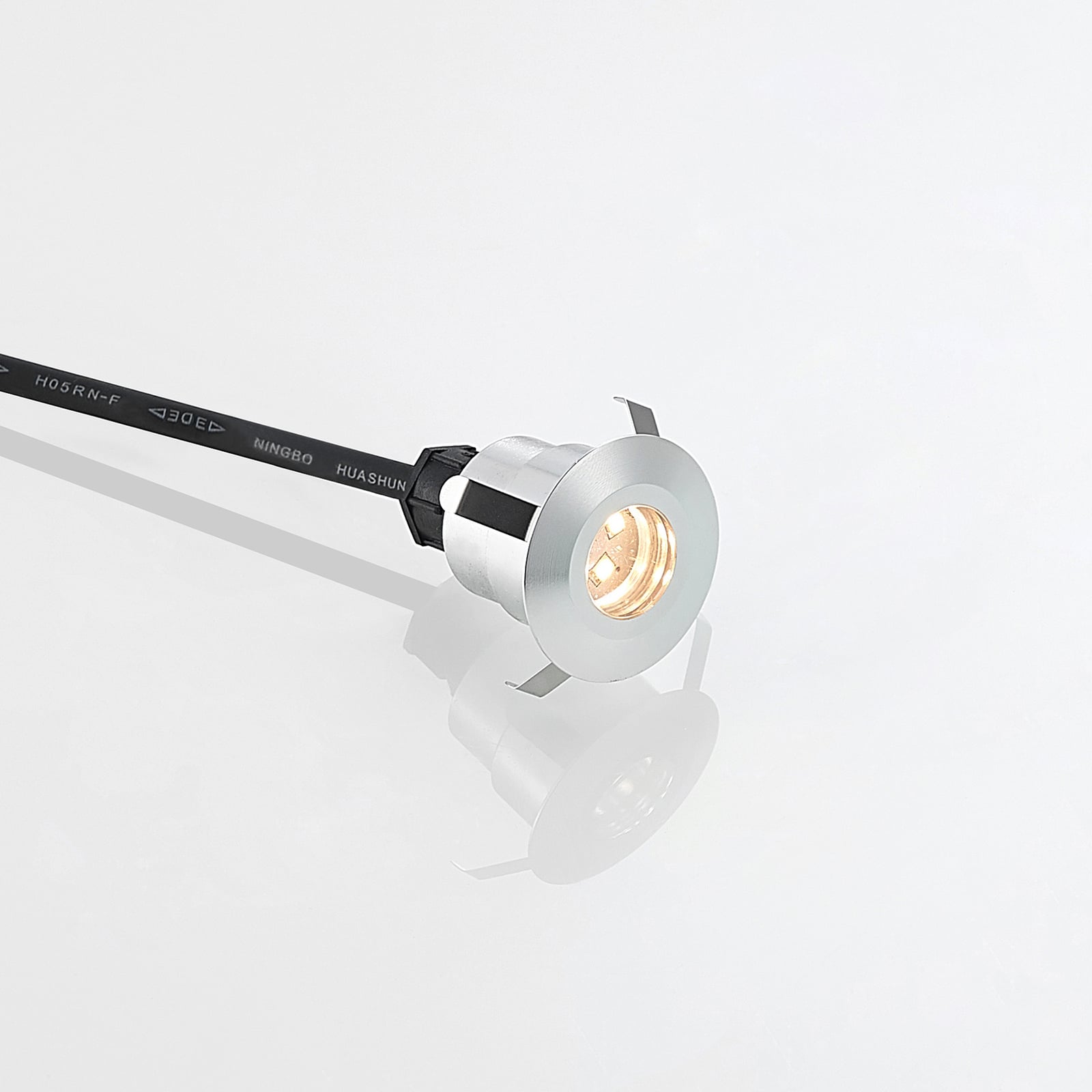 LED bakkespot Gracelle rund 3-pack aluminium montert utendørs