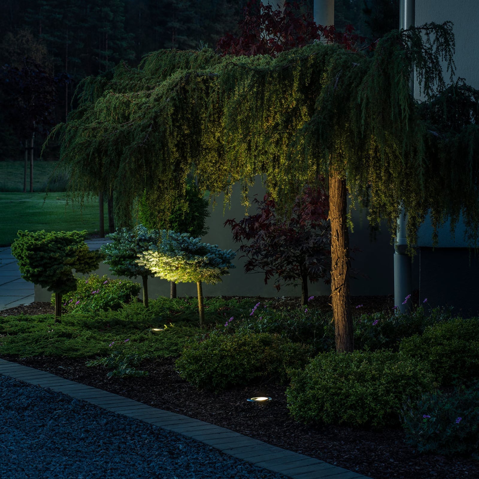 LED bakkespot Ground Spot aluminium Ø12 cm IP67 bakside