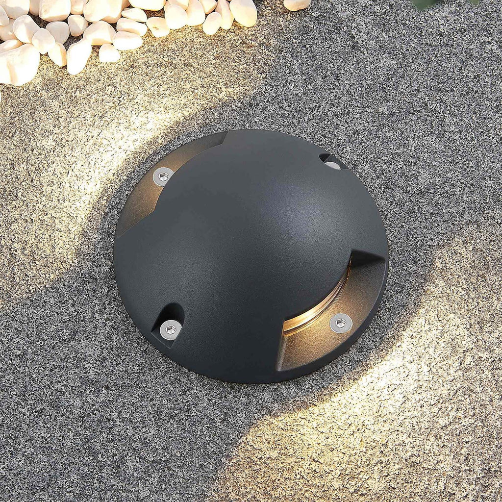LED bakkespot Huban 2-lys mørkegrå front