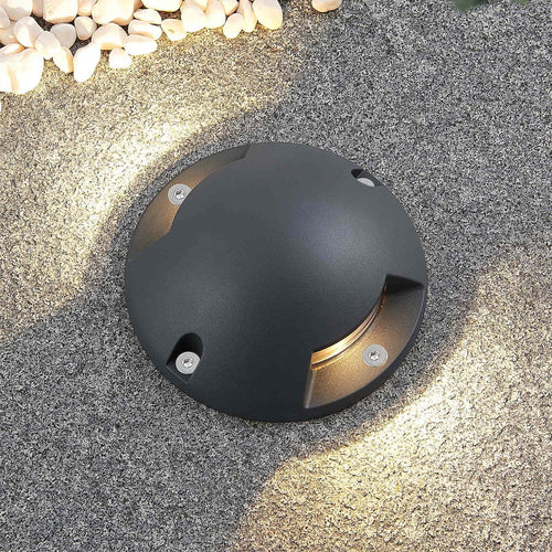 LED bakkespot Huban 2-lys mørkegrå front