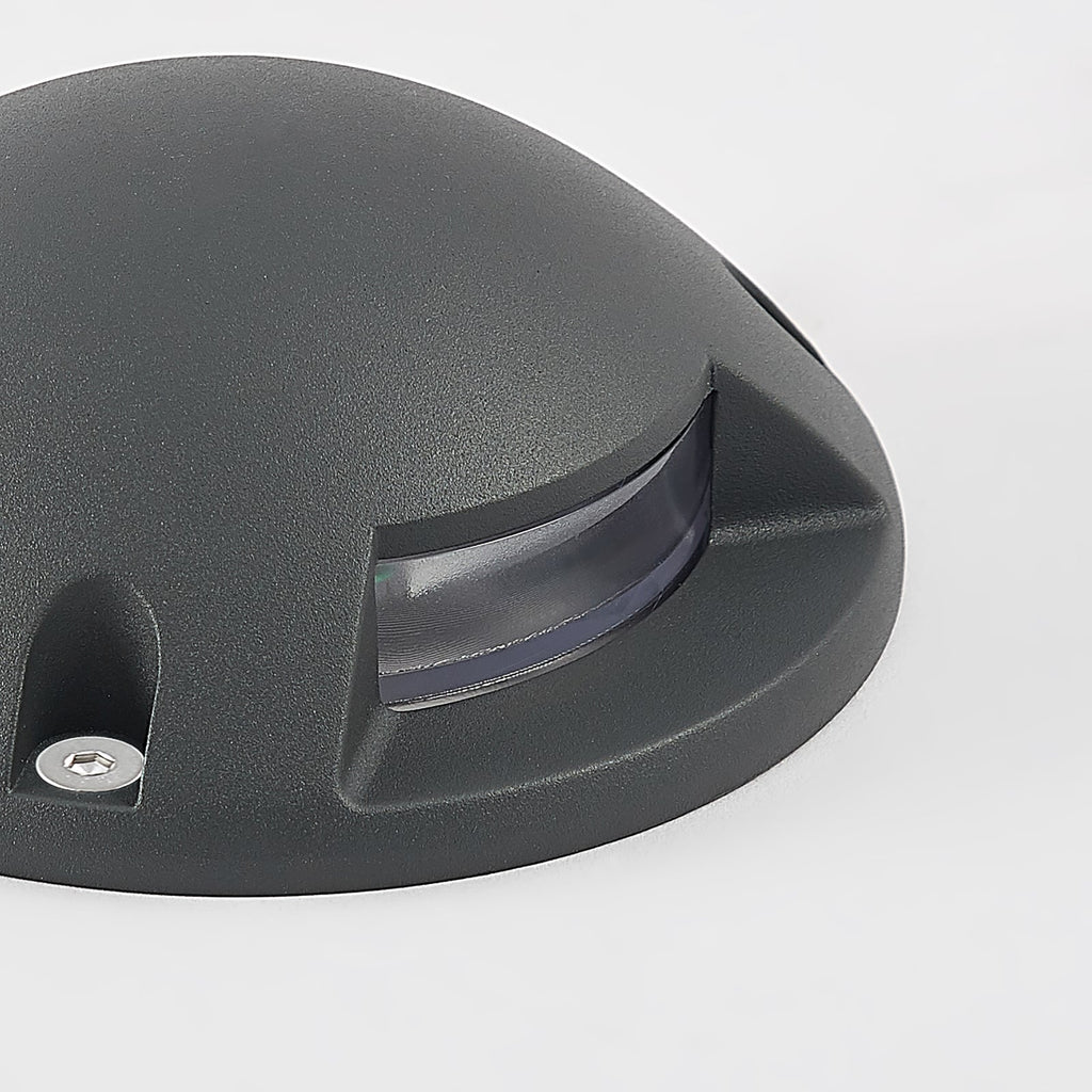 LED bakkespot Huban 3-lys aluminium Ø15 cm overflate