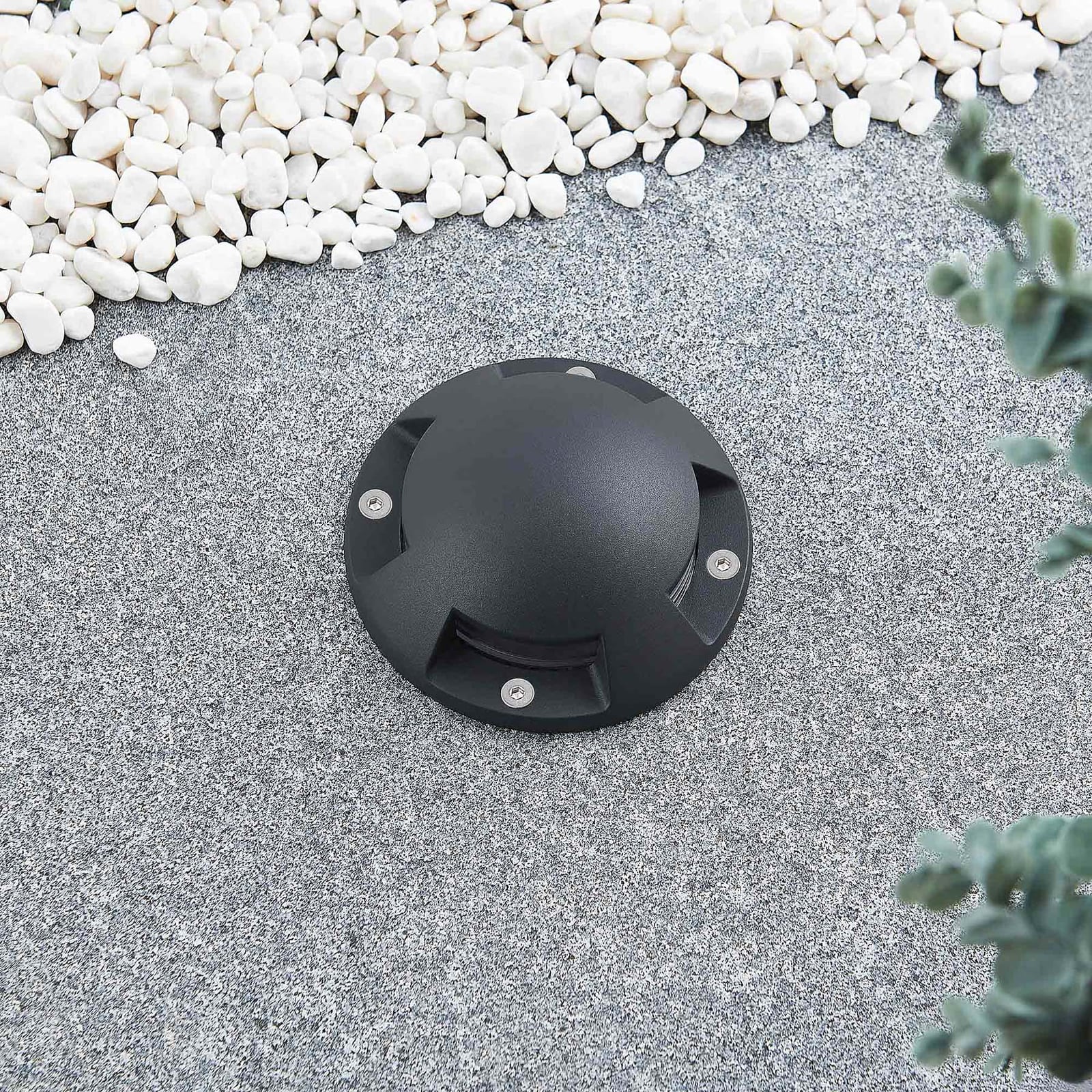 LED bakkespot Huban 4-lys aluminium Ø15 cm IP67 bakside