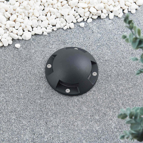 LED bakkespot Huban 4-lys aluminium Ø15 cm IP67 bakside