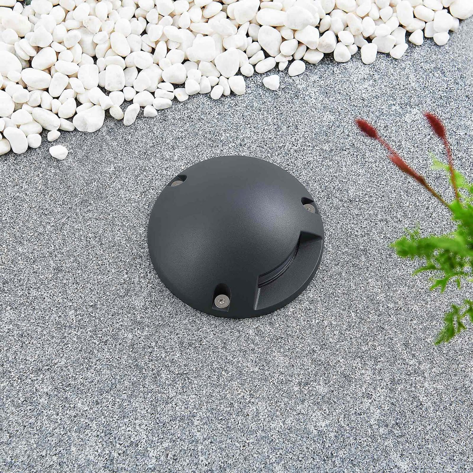 LED bakkespot Huban aluminium Ø15 cm IP67 varmhvit bakside