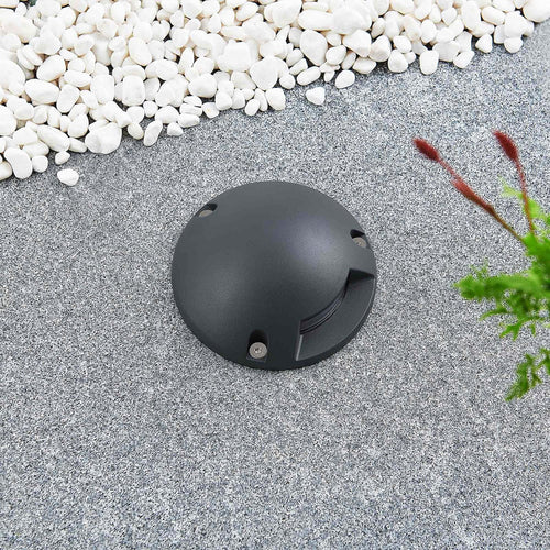 LED bakkespot Huban aluminium Ø15 cm IP67 varmhvit bakside
