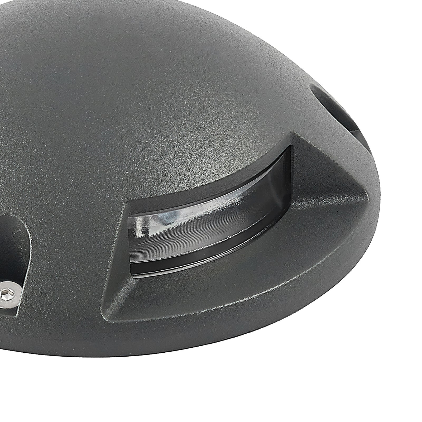 LED bakkespot Huban aluminium Ø15 cm IP67 varmhvit i bruk