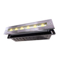 LED bakkespot Jeremia rustfritt stål 32,8 cm forfra