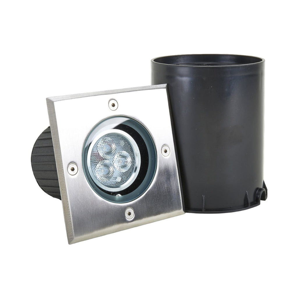 Detalj av LED bakkespot Jos svingbar rustfritt stål 12,5 cm IP67