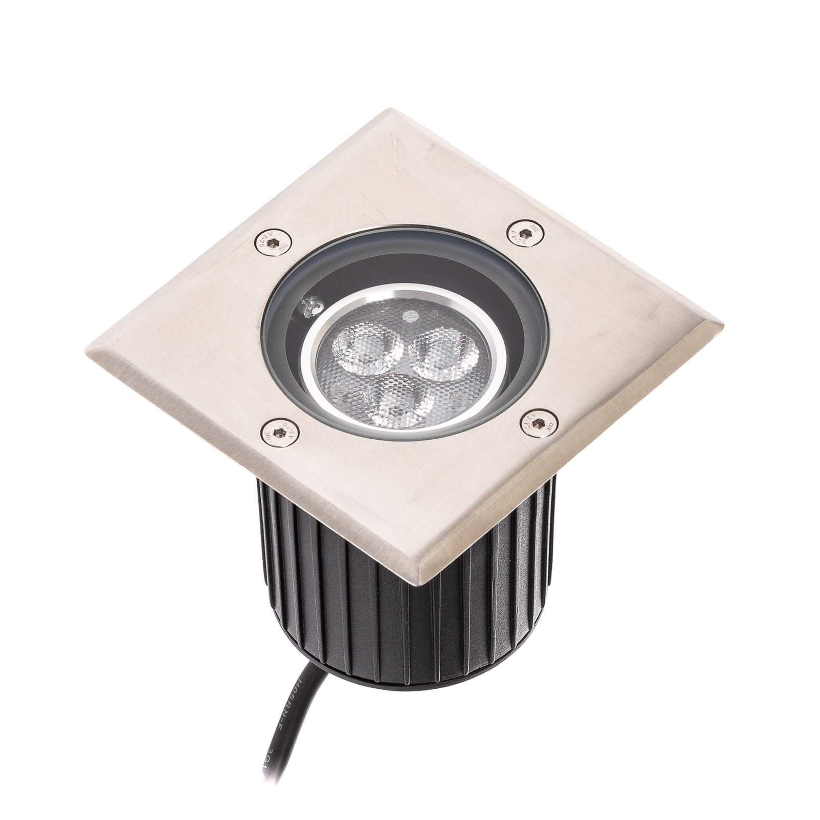 LED bakkespot Jos svingbar rustfritt stål 12,5 cm IP67 lys i mørket