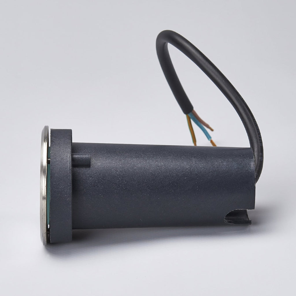 LED bakkespot Kenan rustfritt stål Ø7 cm IP67 materiale