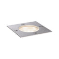 LED bakkespot kvadratisk rustfritt stål 10x10 cm dimbar IP65 Paulmann forfra