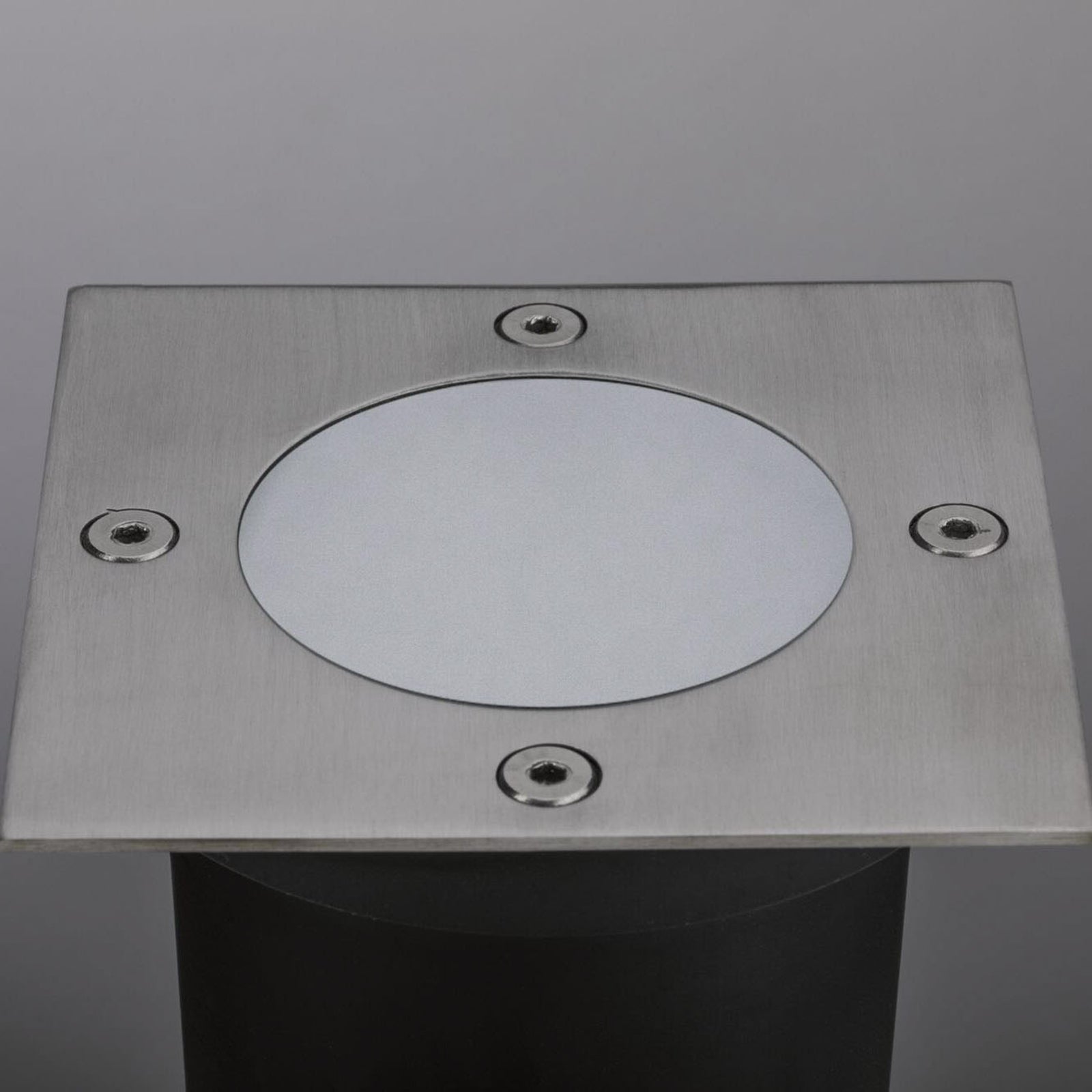 LED bakkespot kvadratisk rustfritt stål 10x10 cm dimbar IP65 - Paulmann