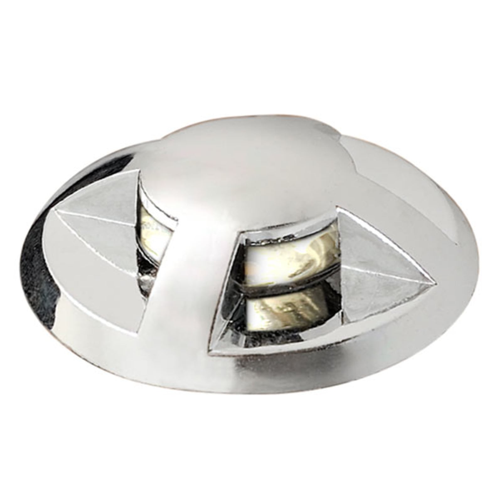 LED bakkespot Mini 3-pakning sølv Ø3,5 cm IP44 detalj