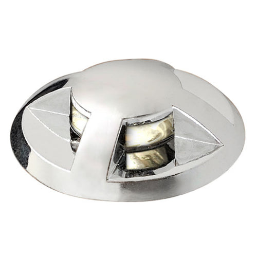 LED bakkespot Mini 6-pakning sølv Ø3,5 cm IP44 montert i hage