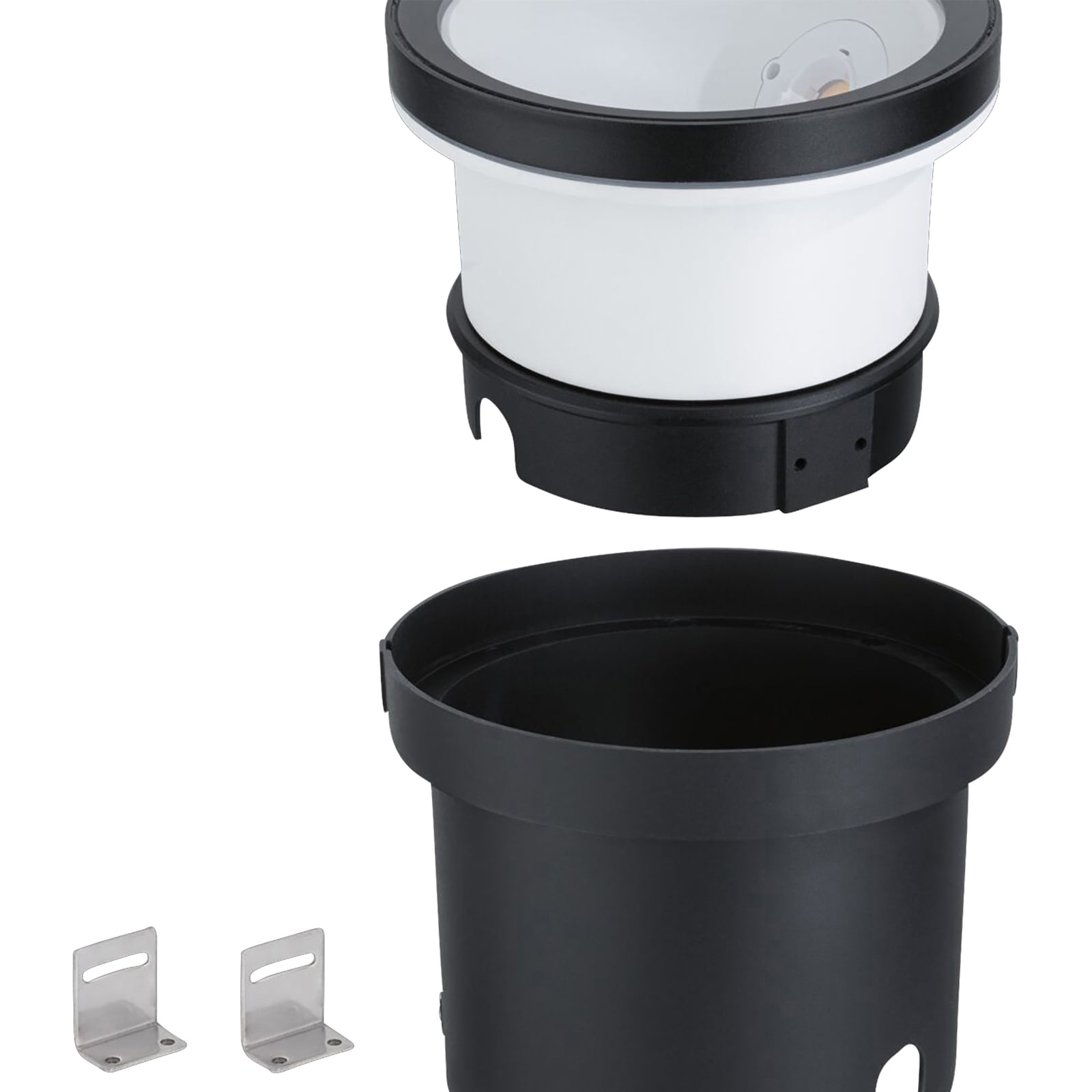 LED bakkespot Ocos dimbar antrasitt installasjon