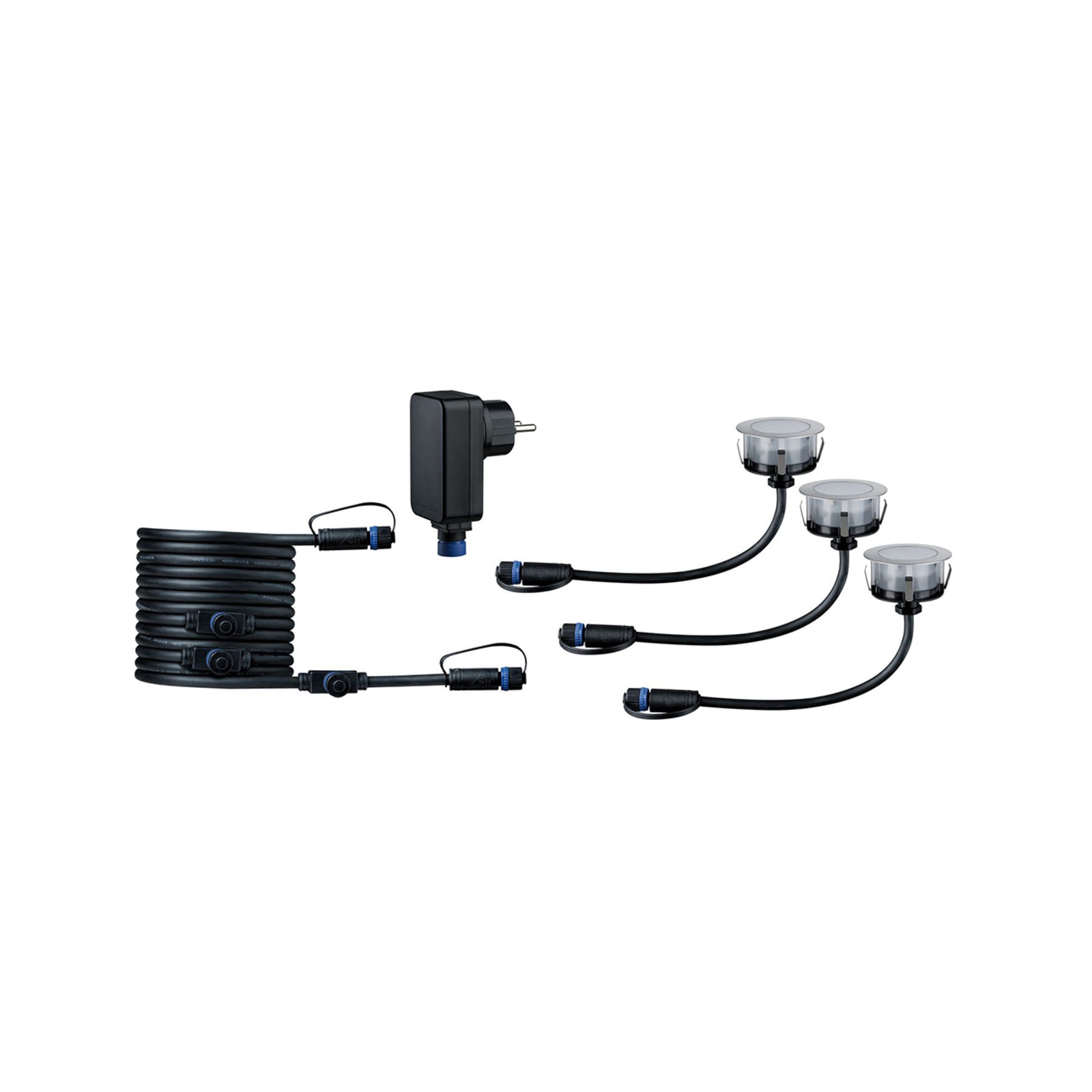 LED bakkespot Plug & Shine Floor Eco 3-pk dimbar IP65 i bruk